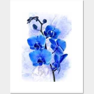 Awesome Beautiful Purple-Blue flower Posters and Art